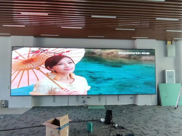 百色P1.53led小间距屏安装案例